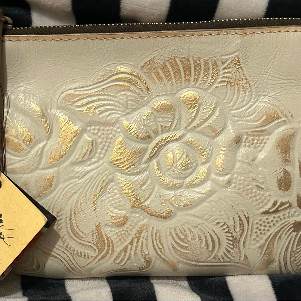 Patricia Nash leather wristlet